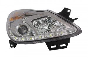 Faruri D-LITE compatibil cu OPEL Corsa D 2006-> DRL Crom - Img 2
