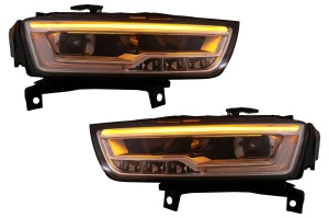 Faruri Full LED compatibil cu Audi Q3 8U Facelift 2014-2017 Conversie de la Xenon la LED