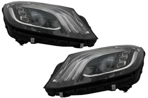 Faruri Full LED compatibil cu Mercedes S-Class W222 Maybach X222 2013-2017 Facelift Design