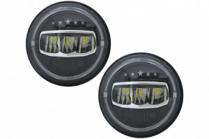 Faruri Full LED CREE Dublu Proiector compatibil cu Jeep Wrangler JK TJ LJ JL 1997-2017 5 Stars Design