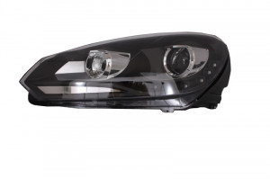 Faruri LED compatibil cu VW Golf 6 VI 2008-2012 DAYLIGHT DRL GTI Look Negru - Img 4