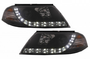 Faruri LED DRL compatibil cu VW Passat 3BG 2000-2005 Negru
