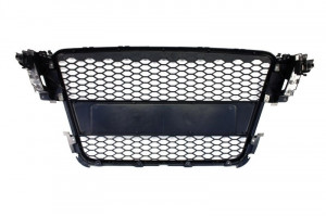 Grila Centrala compatibil cu AUDI A5 8T 2007-2011 RS Design Negru Mat - Img 3