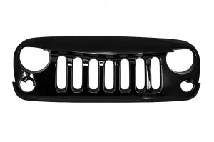 Grila Centrala compatibil cu JEEP Wrangler, Rubicon JK 2007-2017 Angry Bird Design Negru Lucios