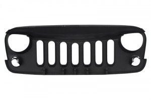 Grila Centrala compatibil cu JEEP Wrangler, Rubicon JK 2007-2017 Angry Bird Design Negru Mat New Style - Img 4