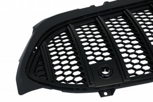 Grila Centrala compatibil cu Mercedes A-Class W177 V177 2018-> GT-R Panamericana Design Negru - Img 3
