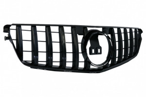 Grila Centrala compatibil cu Mercedes C-Class W204 2007-2014 GT-R Panamericana Design Negru - Img 2