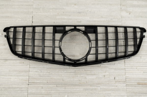 Grila Centrala compatibil cu Mercedes C-Class W204 2007-2014 GT-R Panamericana Design Negru - Img 6