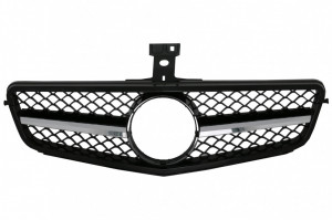 Grila Centrala compatibil cu Mercedes C-Class W204 S204 Limousine Station Wagon 2007-2014 Sport Negru Lucios C63 Design