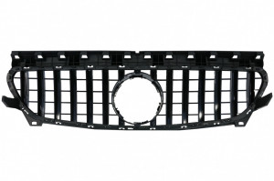 Grila Centrala compatibil cu MERCEDES CLA C117 X117 W117 2013-2018 CLA45 GT-R Panamericana Design Negru Crom - Img 4