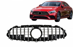 Grila Centrala compatibil cu Mercedes CLS-Class C257 2018-> Panamericana GTR Design Crom - Img 7