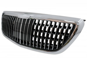 Grila Centrala compatibil cu MERCEDES S-Class W222 X222 2014-> Vertical Desing Crom - Img 4