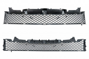 Grila Centrala compatibil cu Mercedes SLK R172 2011-2015 GT-R Panamericana Design Negru / Crom - Img 3