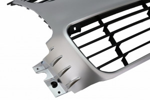 Grila Centrala compatibil cu VW Golf 5 V 2003-2007 R32 Design Brushed Aluminium - Img 3