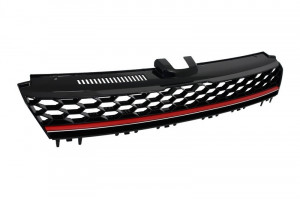Grila Centrala compatibil cu VW Golf 7 VII 2012-2017 GTI R-line Design Rosu - Img 2