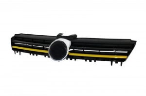 Grila Centrala compatibil cu VW Golf 7 VII 2012-2017 R400 Design Galben - Img 2