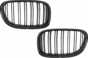 Grile Centrale compatibil cu BMW 7 Series F01 F02 F03 F04 2008-2015 Negru Lucios
