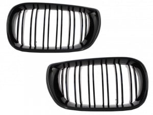 Grile Centrale compatibil cu BMW Seria 3 E46 4 USI 2001-2004 (Facelift) Negru Lucios M Design - Img 2