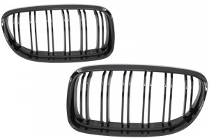 Grile Centrale compatibil cu BMW Seria 3 E90 E91 LCI 2008-2012 M-Design Negru Lucios - Img 3