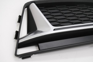 Grile Laterale compatibil cu Audi A4 B9 Sedan Avant S-Line 2016-2018 RS4 Design Silver - Img 3