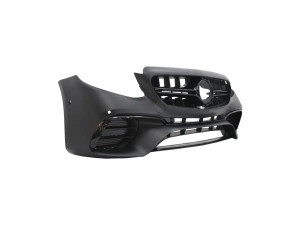 Kit Exterior Complet compatibil cu Mercedes E-Class W213 E63 Design 2016-2019 cu Ornamente Tobe Negre - Img 3