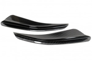 Ornamente bara fata flapsuri compatibil cu VW Golf 8 Mk8 MQB GTI, R-Line 2020-> Carbon Look - Img 4