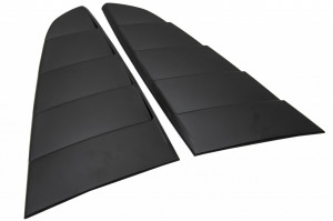 Ornamente Geamuri Laterale Spate compatibile cu FORD Mustang 2015-2019 Negru Mat - Img 2