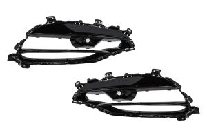 Ornamente Grile Laterale compatibil cu Mercedes Clasa A W176 2012-2018 Facelift A45 Design Negru Lucios - Img 4