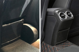 Ornamente interior Consola Centrala Spate compatibil cu Mercedes A-Class W177 (2018->) Carbon - Img 5
