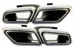 Ornamente tobe compatibil cu sistemul de evacuare Mercedes S-Class W222 E-Class W212 S212 Facelift CLS W218 SL-Class R231 E63 S63 SL65 Design