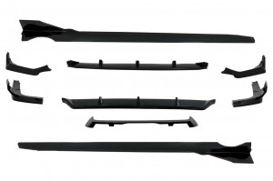 Pachet Exterior Aero compatibil cu BMW X7 G07 2018-> M-Tech Black Knight Design Negru Lucios - Img 2