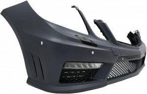 Pachet Exterior Complet cu Ornamente cu Evacuare Negre compatibile cu Mercedes Benz E-Class W212 2009-2013 Design - Img 2