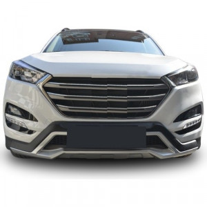 Pachet off-road prelungire bara fata si spate compatibil Hyundai Tucson III 2015-2018, plastic ABS - Img 2
