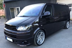 Prelungire Bara Fata cu DRL compatibil cu VW Transporter Multivan Caravelle T5 T5.1 Facelift 2010-2015 Sportline - Img 7