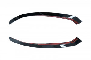 Protectie Bara Fata compatibil cu MERCEDES A-Class W177 Design Editia Neagra - Img 3