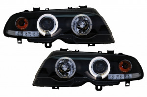 Set faruri Angel Eyes compatibil cu BMW 3 Series E46 Coupe Cabrio 1999-2003 - Img 4