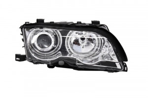 Set faruri Angel Eyes compatibil cu BMW Seria 3 E46 Coupe/Cabrio 1998-2002 Chrome Edition - Img 3