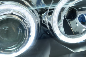 Set faruri compatibil cu BMW Seria 1 E81 E82 E87 E88 2004-2011 Angel Eyes Negru - Img 4