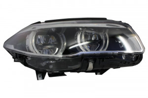Set faruri Full LED compatibil cu BMW seria 5 F10 F11 2011-2013 Angel Eyes - Img 3
