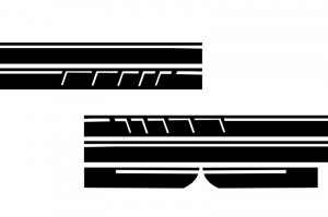 Stickere Laterale Negru Mat MERCEDES CLA W117 C117 X117 2013-2016 A-Class W176 2012-> - Img 3