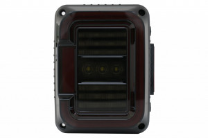 Stopuri Full LED compatibil cu JEEP Wrangler JK 2007-2017 Fumuriu - Img 3