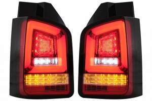 Stopuri Full LED Rosu Clar compatibile cu VW Transporter Multivan V T5 Facelift 2010-2015