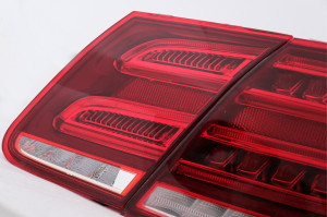 Stopuri LED BAR compatibil cu Mercedes E-Class W212 Facelift 2013-2016 Semnal Dinamic Secvential Rosu Clar - Img 4