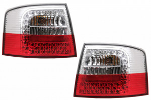 Stopuri LED compatibil cu Audi A6 4B C5 Avant Station Wagon 1997-2005 Rosu si Alb Clar