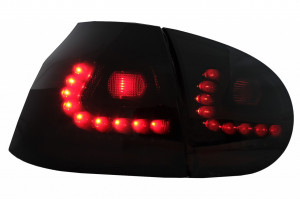 Stopuri LED compatibil cu VW Golf V 2003-2009 negru/fumuriu - Img 2
