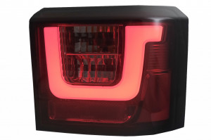 Stopuri LED Light Bar compatibil cu VW T4 Transporter Caravelle Multivan 1990-2003 Rosu Fumuriu - Img 3