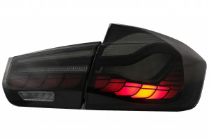 Stopuri OLED compatibil cu BMW Seria 3 F30 2011-2019 F35 F80 Rosu Fumuriu M4 Design - Img 4
