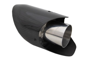Toba Ornament Sistem de evacuare Carbon Fiber Finisaj Lucios Inlet 6.2cm - Img 3