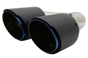 Toba Ornament Sistem de evacuare Carbon Fiber Mat Finisaj Albastru Editie Limitata 6.3cm