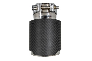 Toba Universala Ornament Sistem de evacuare Carbon Fiber Finisaj Mat 6cm/2.36inch - Img 2